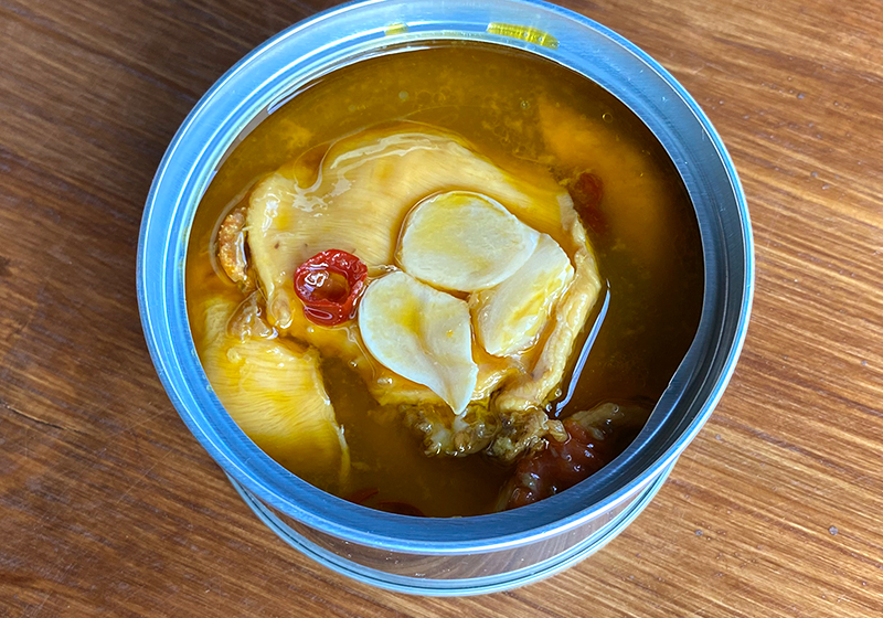 ホヤのアヒージョ缶詰
