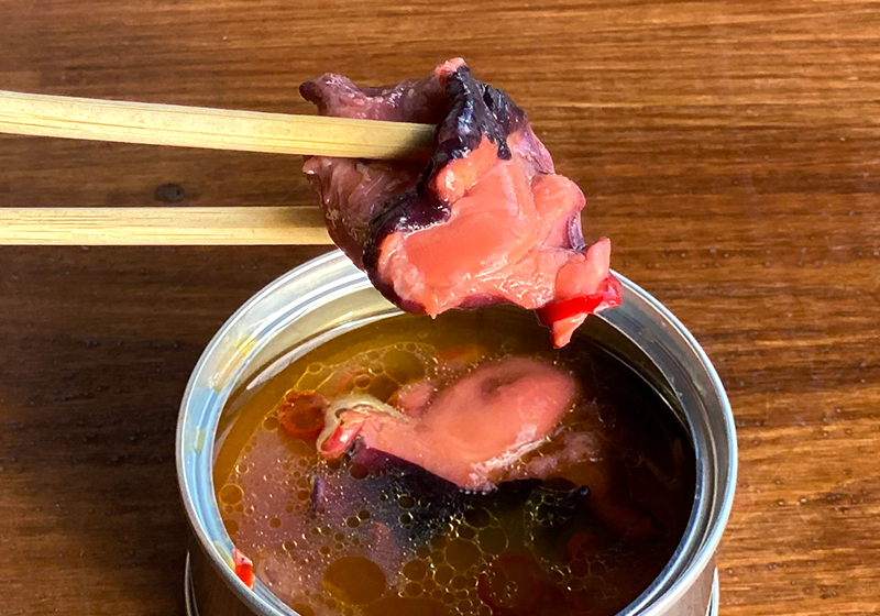タコのアヒージョ缶詰